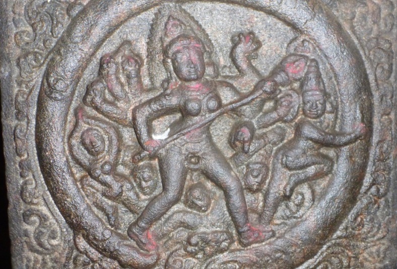 Bas relief of goddess Kali