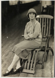 Anna Pavlova, ballet dancer, on board ship, Australian tour, 1929. Photographer: unknown. Source: State Library of NSW, acms.sl.nsw.gov.au/item/itemDetailPaged.aspx?itemID=441900