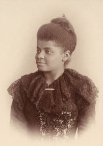 Investigative journalist and civil rights campaigner Ida B Wells, c 1893, Chicago, Illinois. Photographer: Mary Garrity. Sourced from Wikimedia Commons.