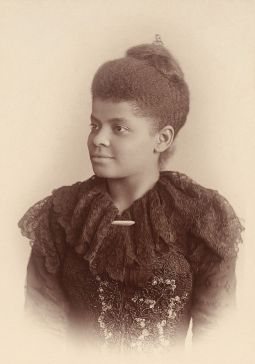 Investigative journalist and civil rights campaigner Ida B Wells, c 1893, Chicago, Illinois. Photographer: Mary Garrity. Sourced from Wikimedia Commons.